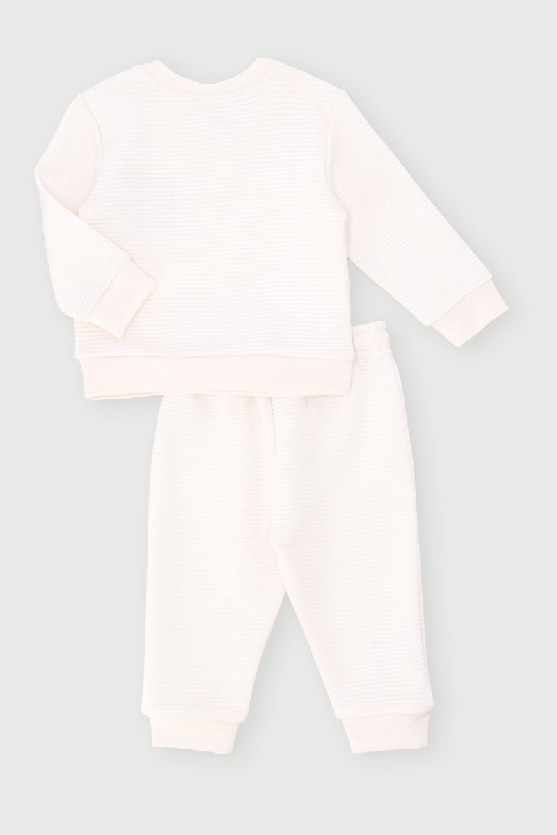 Baby Boys New York Bubble Quilted Set - Cream Multi