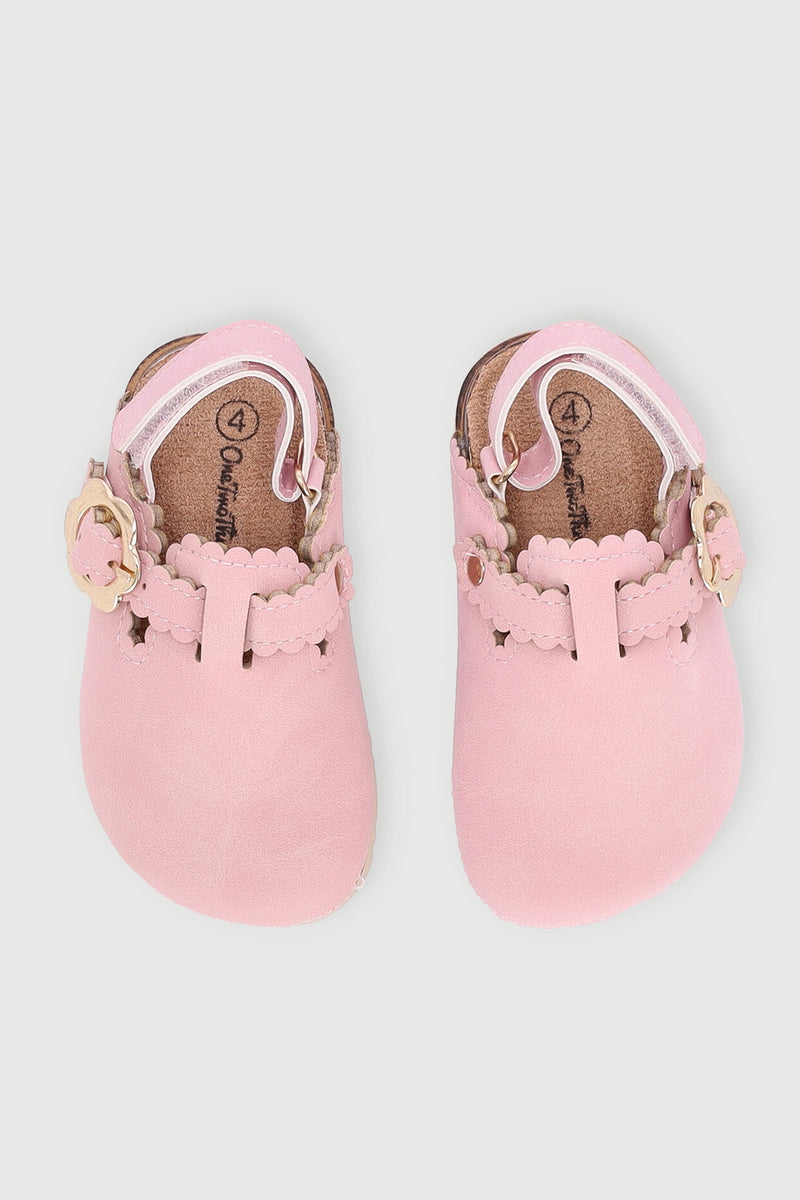 Baby Girls Scallop Clog - Pink