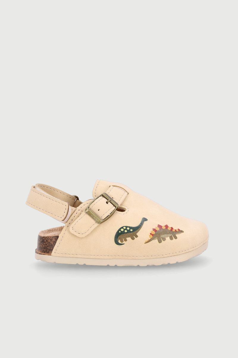 Baby Boys Dino Print Clog - Stone