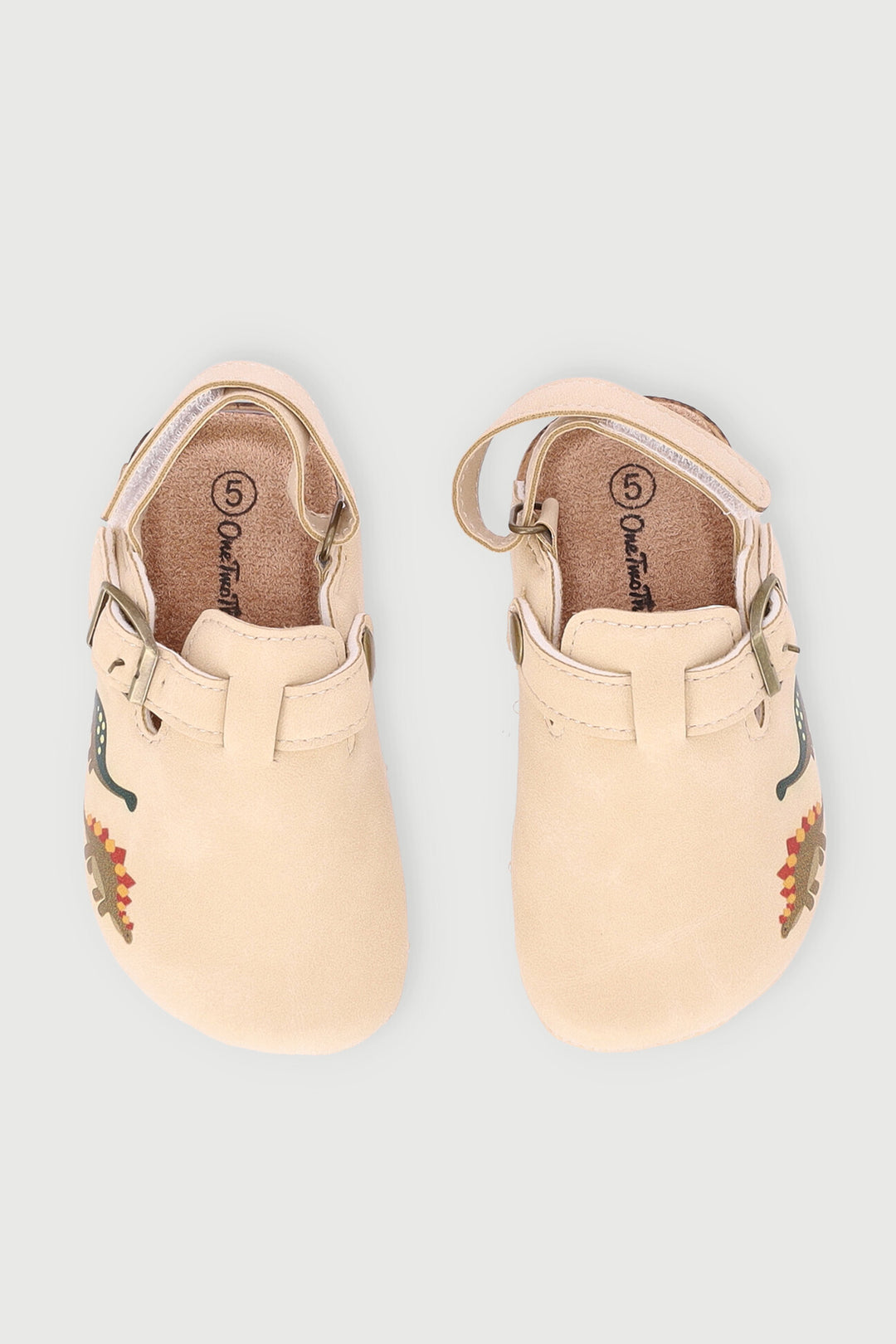 Baby Boys Dino Print Clog - Stone