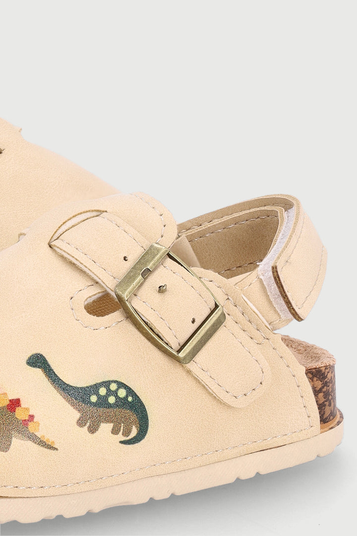 Baby Boys Dino Print Clog - Stone