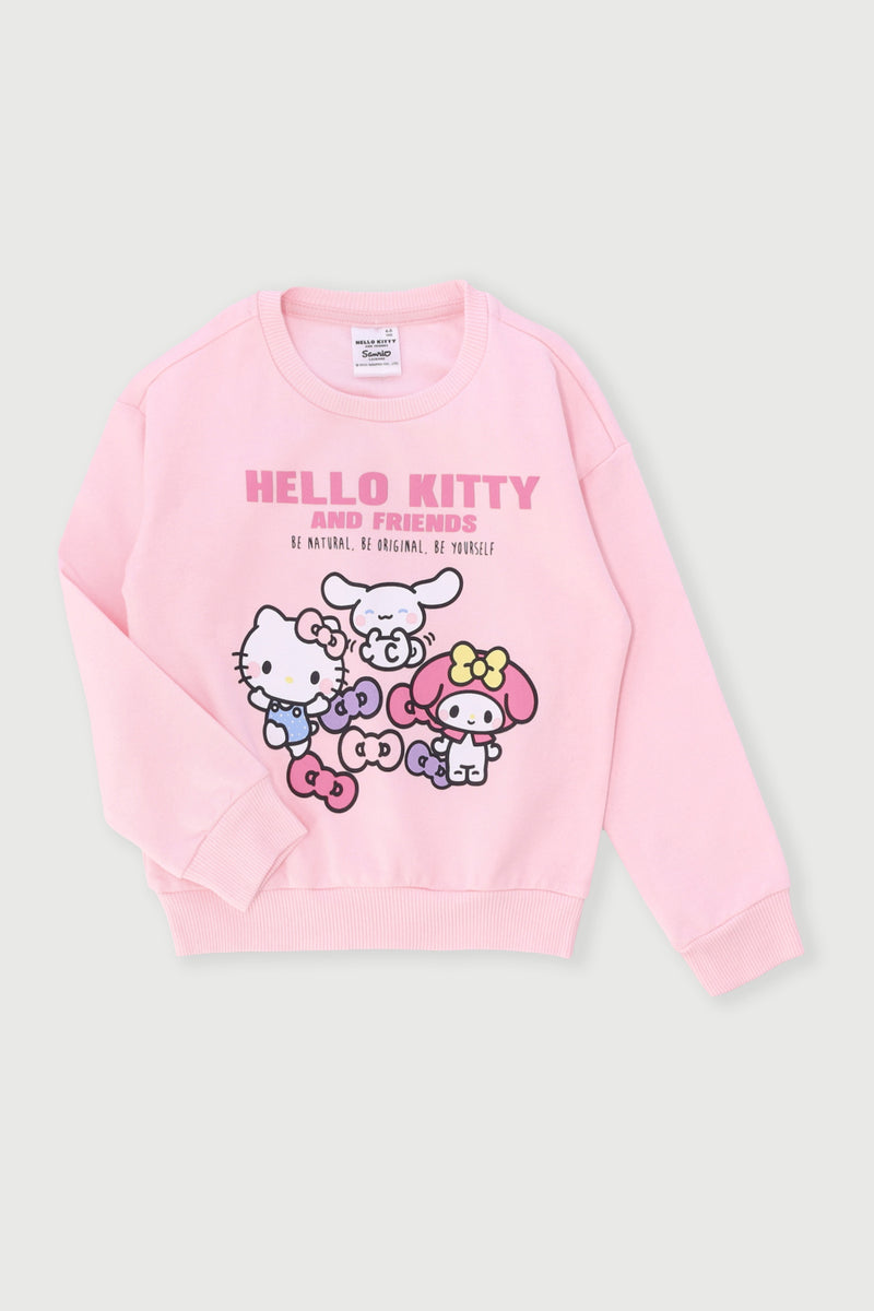 Pre-Girls Hello Kitty Top - Pink