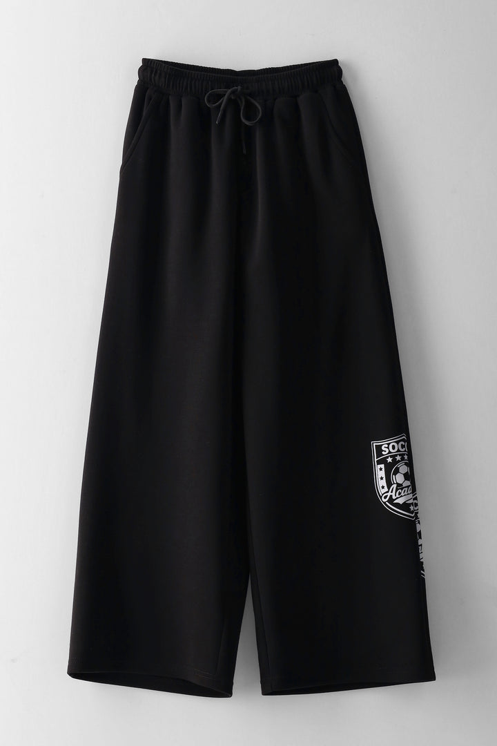 Girls Badge Soccer Pants - Black