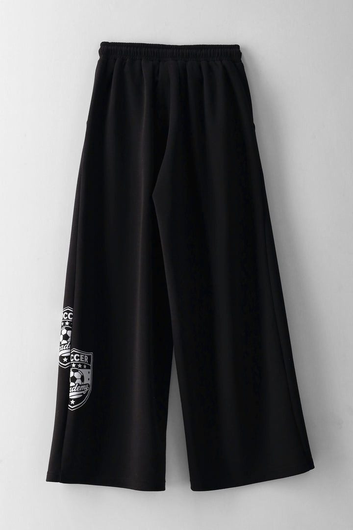 Girls Badge Soccer Pants - Black