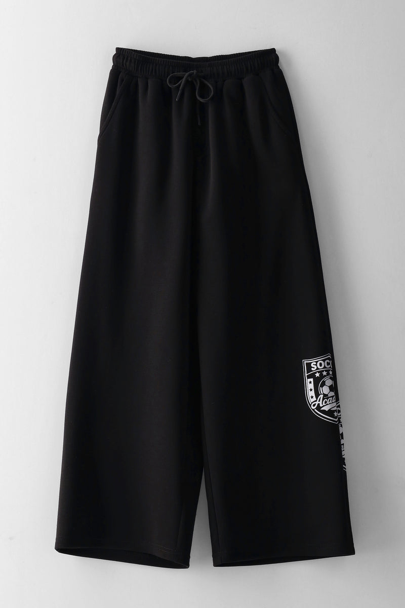 Girls Badge Soccer Pants - Black