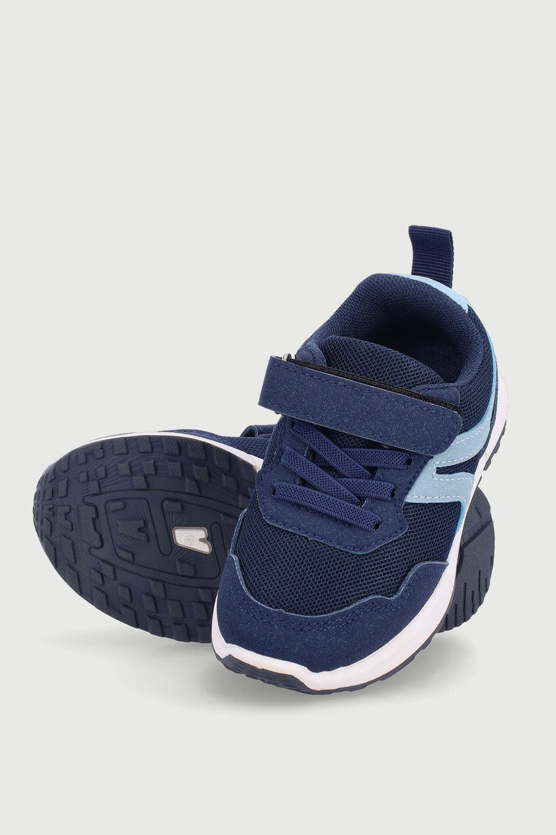 Pre-Boys Velcro Sneaker - Navy