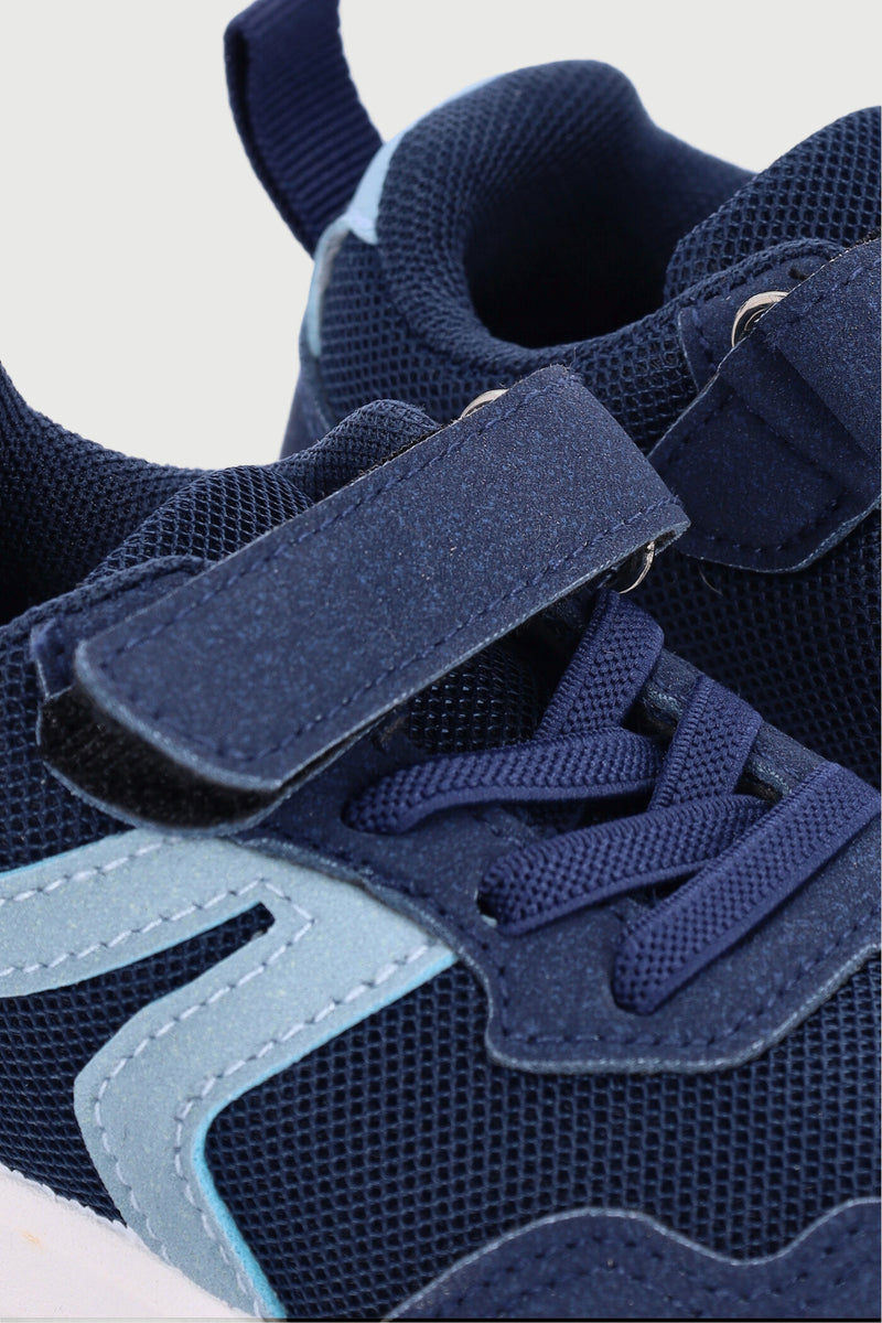 Pre-Boys Velcro Sneaker - Navy