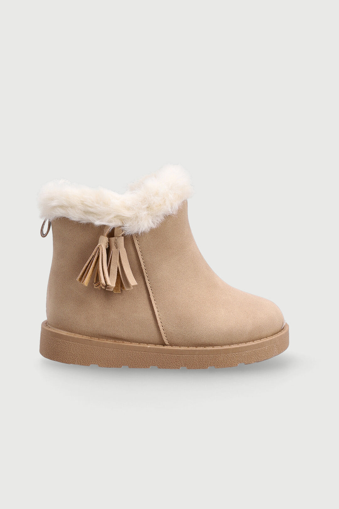 Baby Girls Tassel Boot - Stone