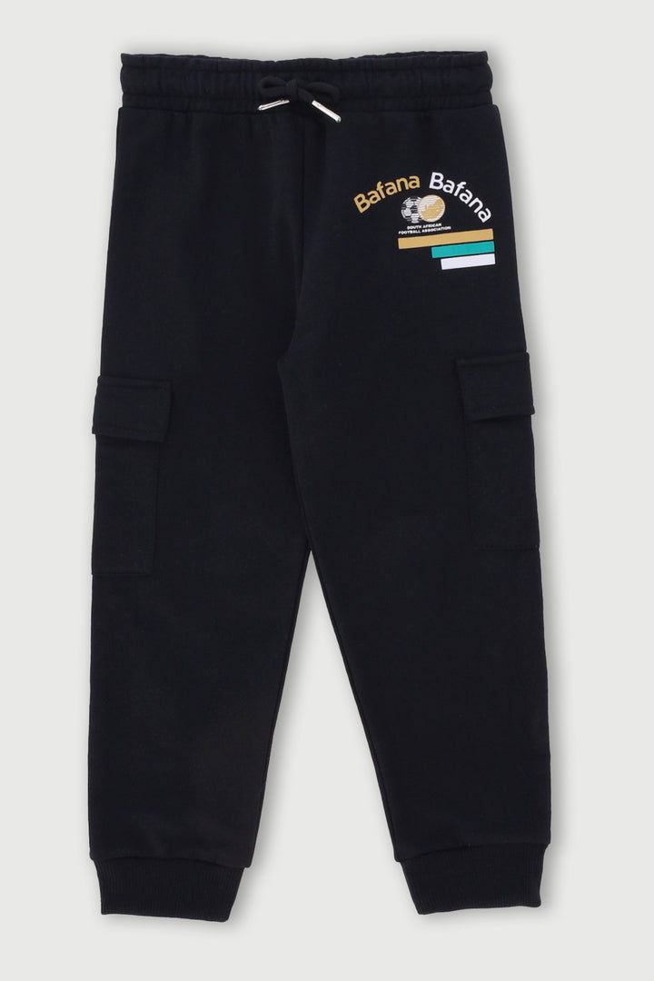 Pre-Boys Bafana Fleece Jogger - Black