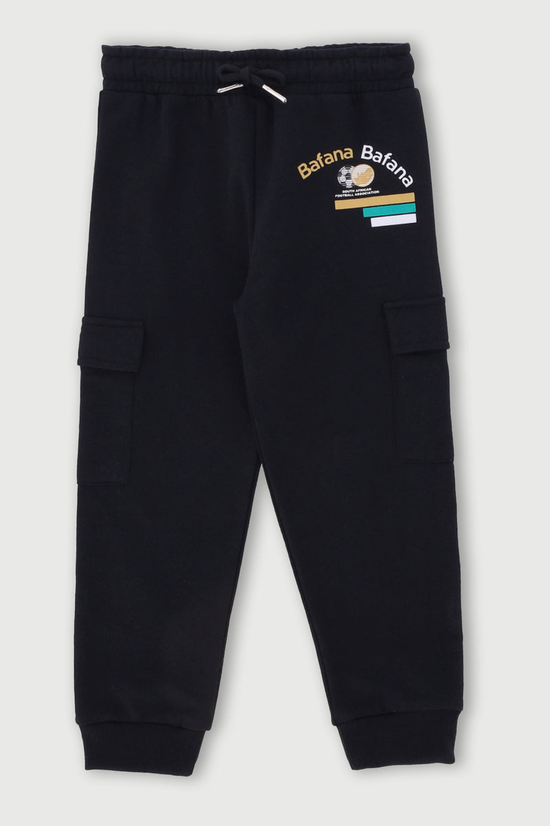 Pre-Boys Bafana Fleece Jogger - Black