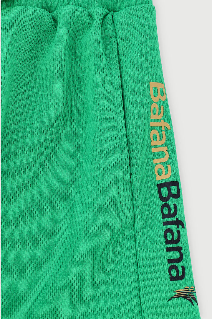 Pre-Boys Bafana Mesh Sport Shorts - Green