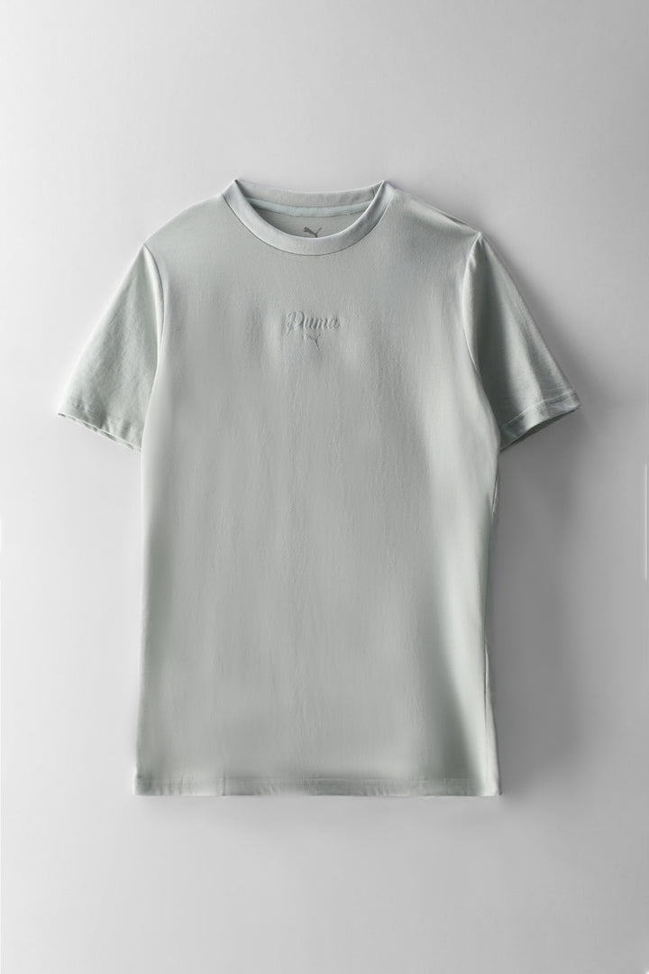 Girls Essential Script Tee - Mint
