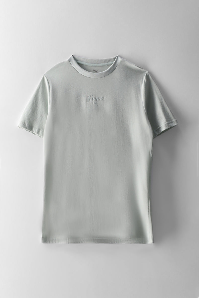 Girls Essential Script Tee - Mint