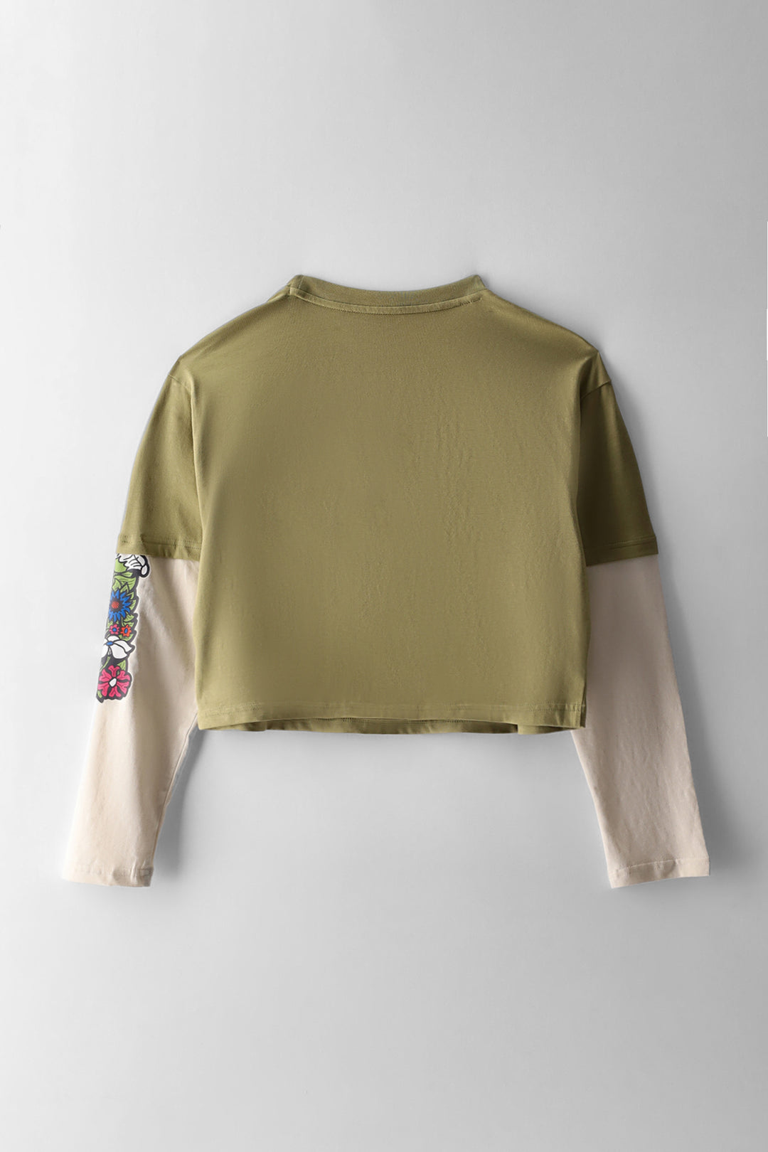 Girls Chai Mid 90s Relaxed Short Length Layered Tee - Multi