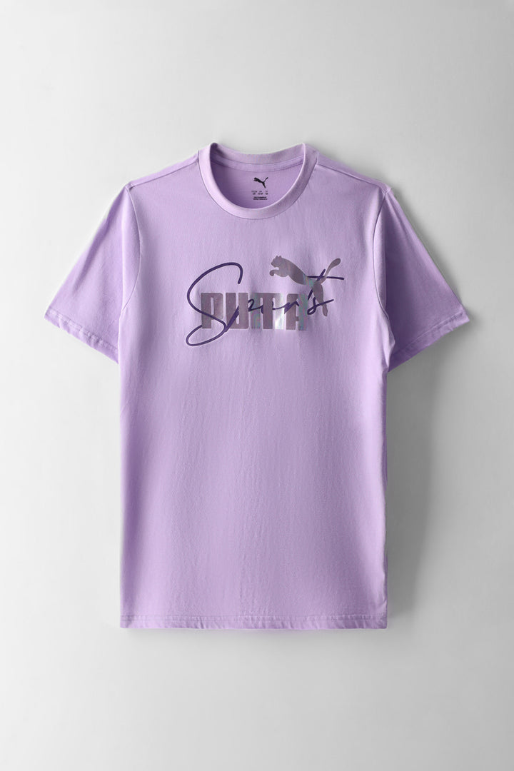 Girls Graphic No.1 Logo Tee - Lavender