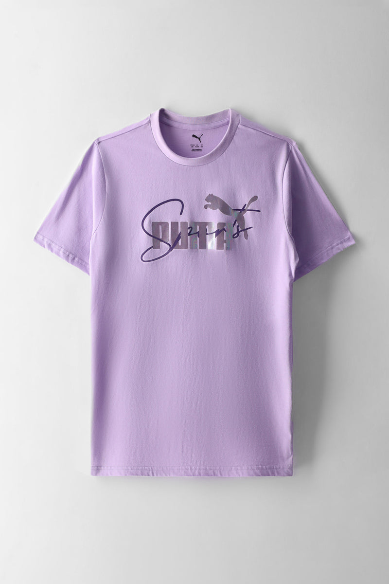 Girls Graphic No.1 Logo Tee - Lavender