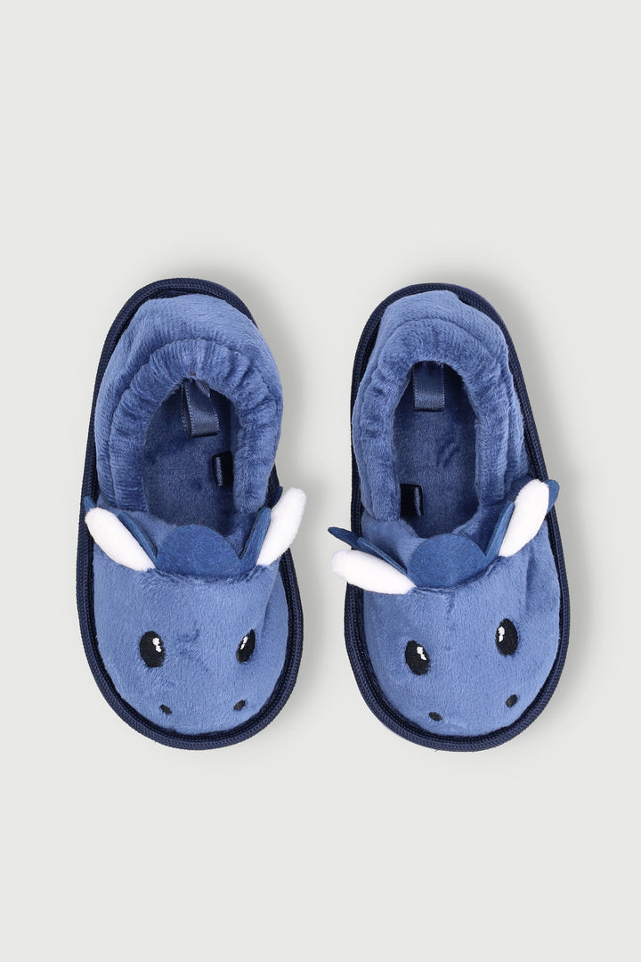 Baby Boys Dino Stokie Slipper - Blue