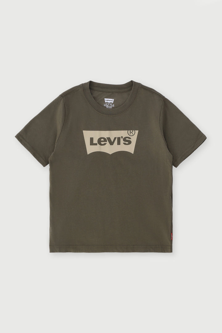 Pre-Boys Levis Batwing Tee - Olive