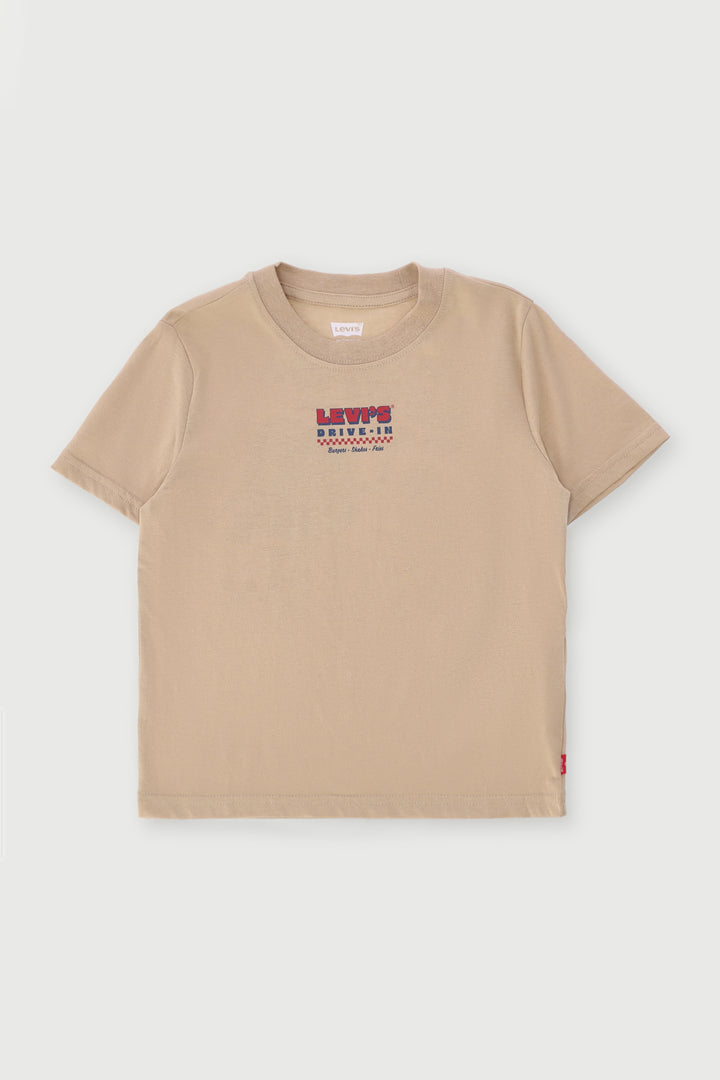 Pre-Boys Levis Burger Tee - Stone