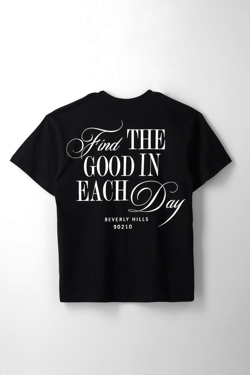 Girls Bevelry Hills Oversized Tee - Black