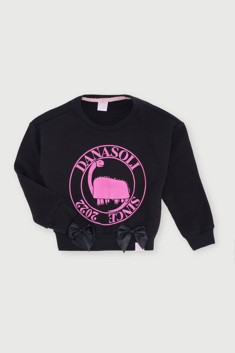 Pre-Girls Danasoli Fleece Top - Black