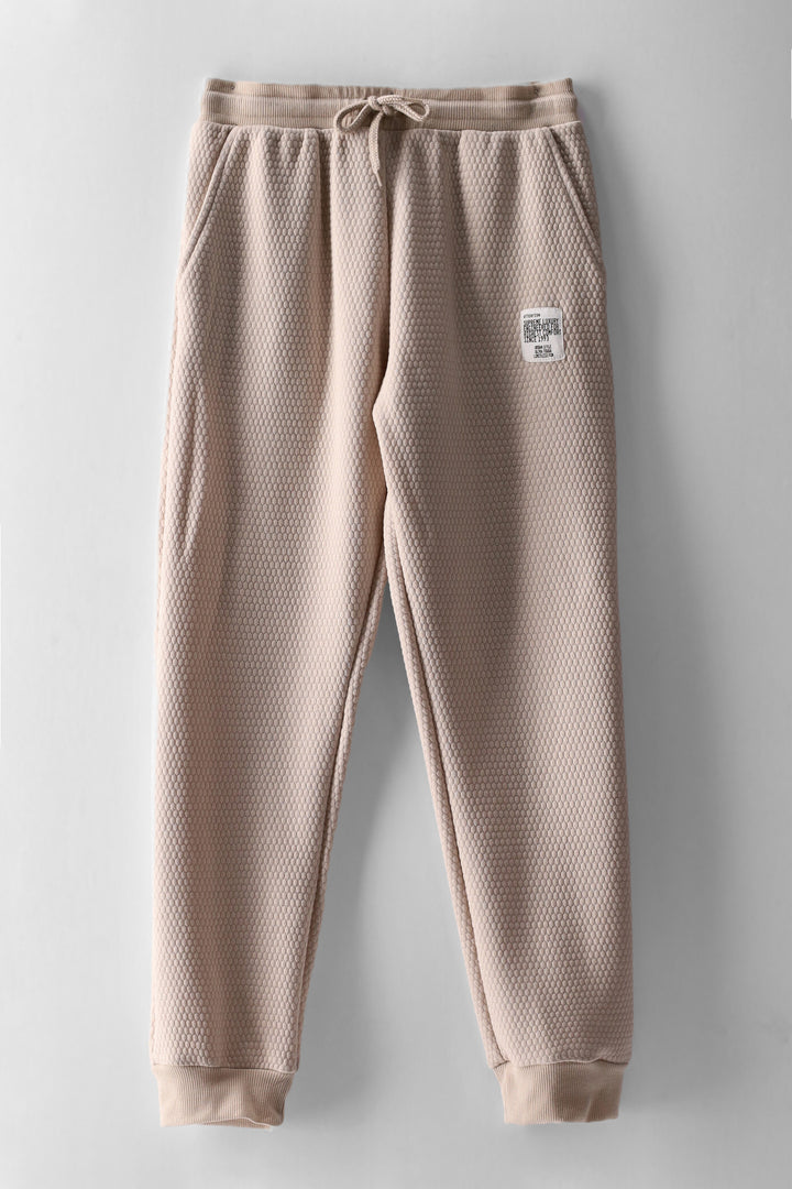 Boys Textured Lightweight Jogger - Stone