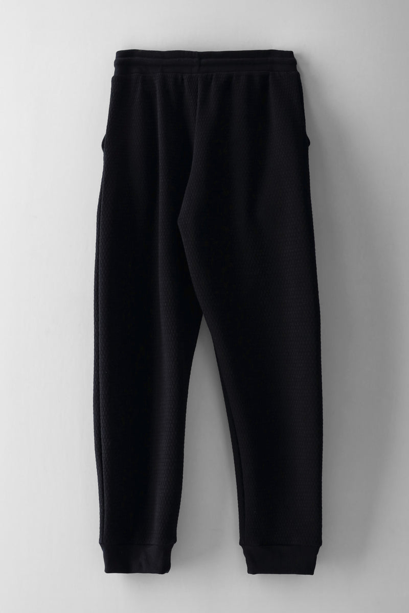 Boys Textured Lightweight Jogger - Black