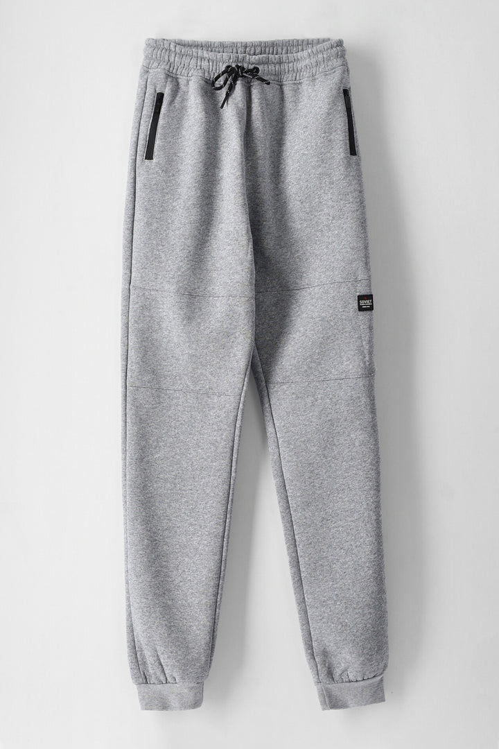 Boys Brock Fashion Track Pants - Grey Melange