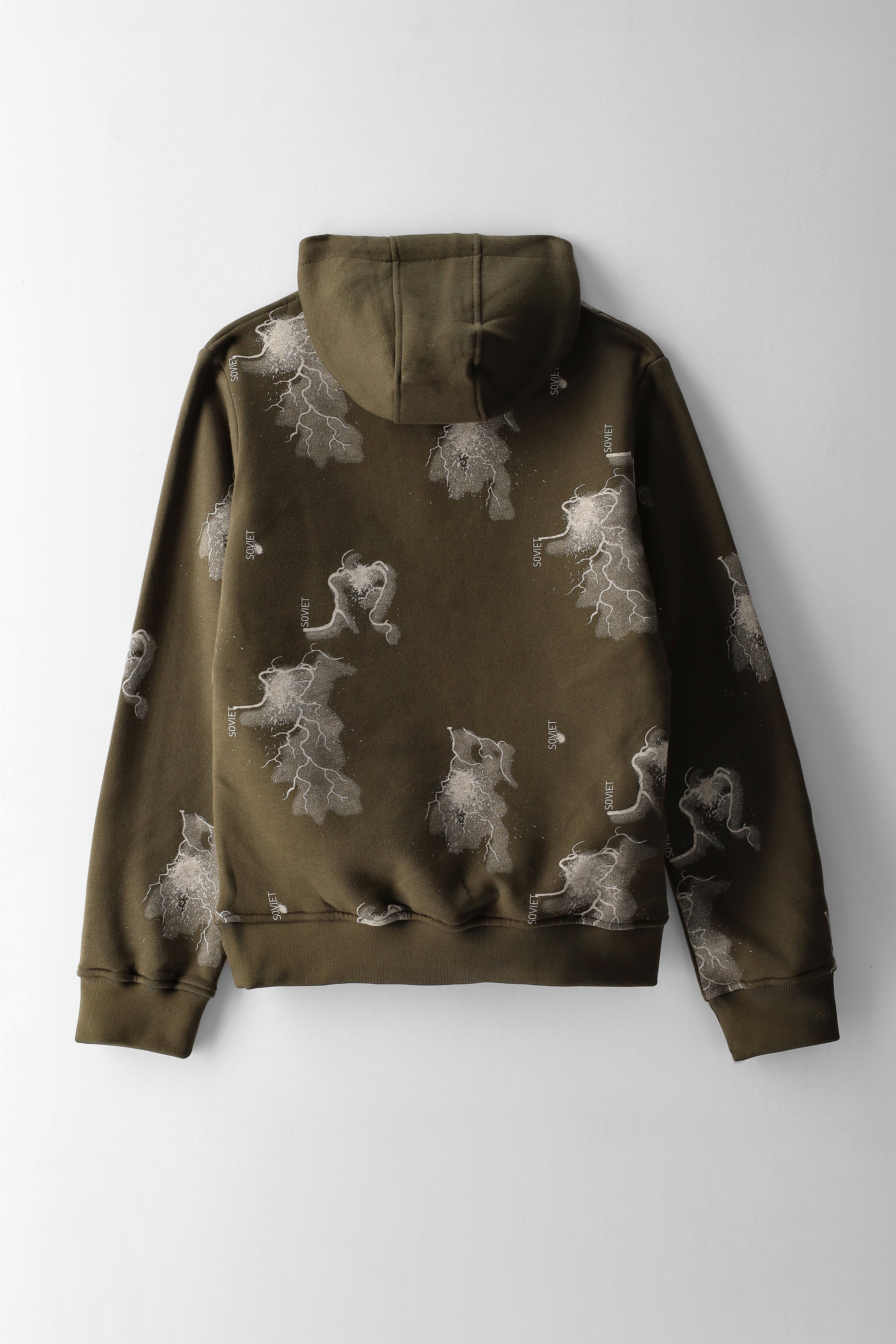 Boys Boys Zion Printed Pull Over Hoody - Olive – Edgars