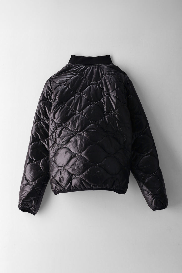 Boys Harlem Quilted Bomber Jacket - Black