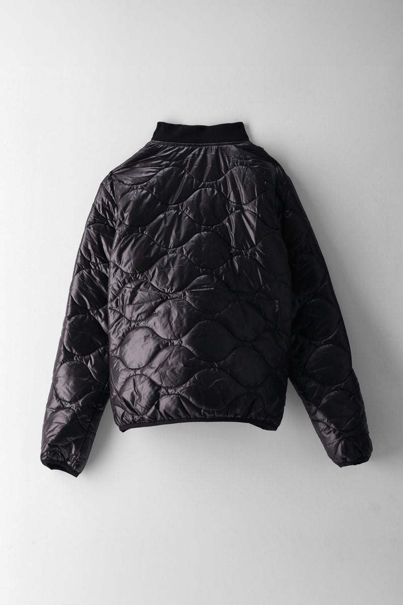 Boys Harlem Quilted Bomber Jacket - Black