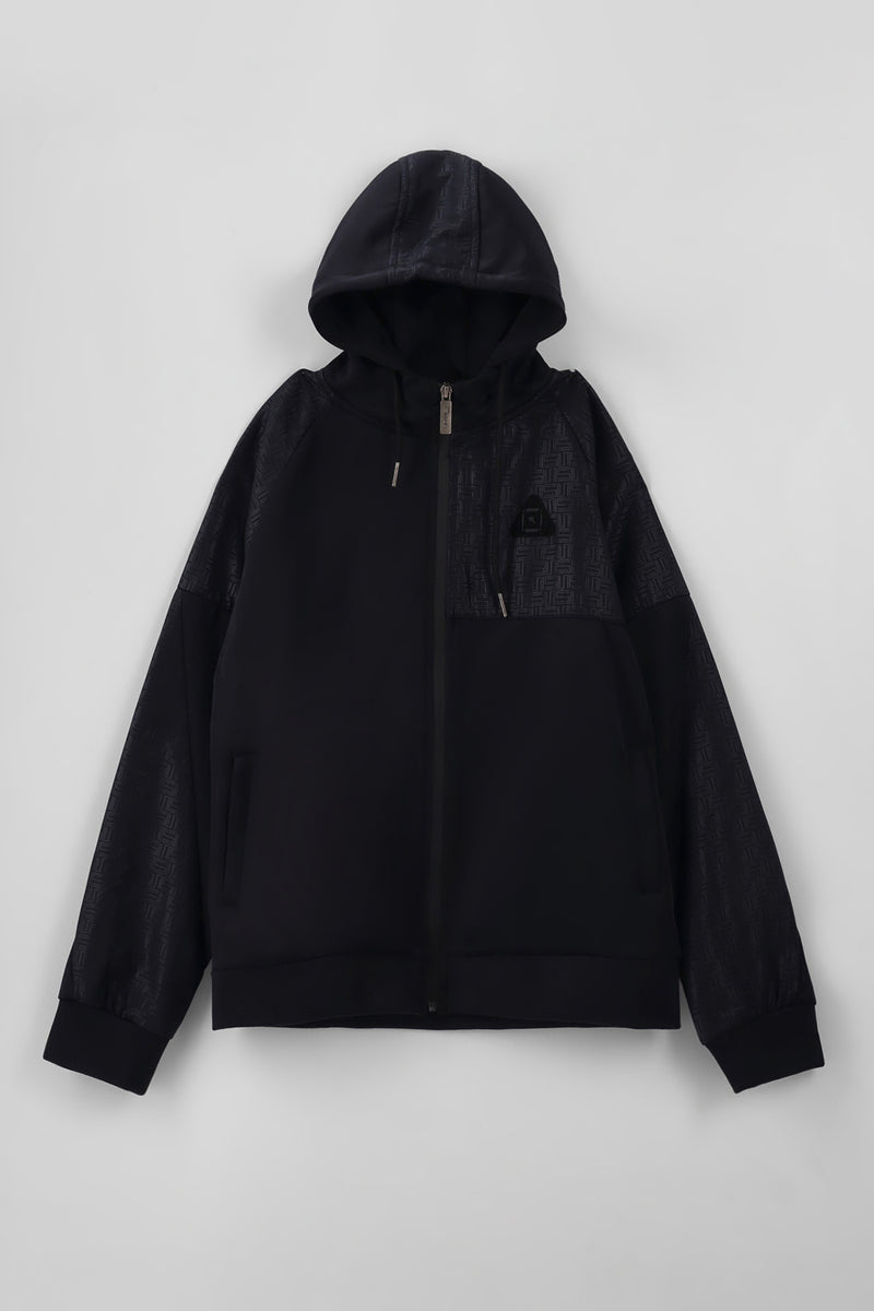 Boys Finlay Zip Through Hoody - Black