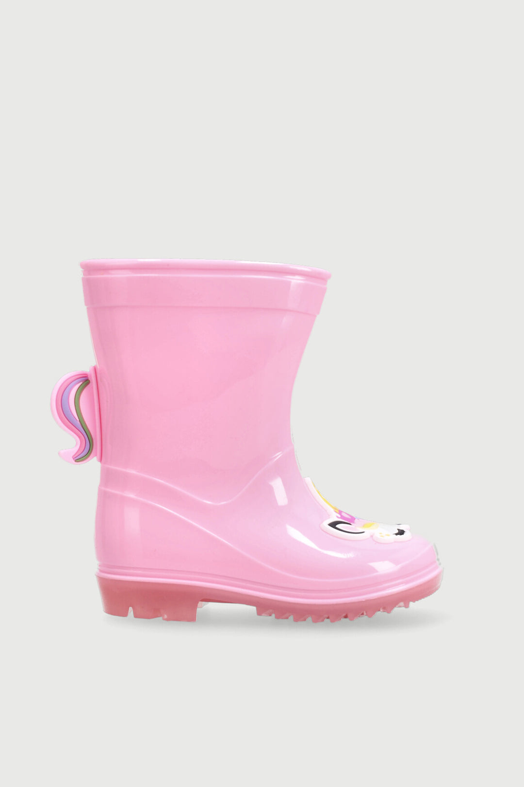 Pre-Girls Unicorn Crown Welly Boot - Pink