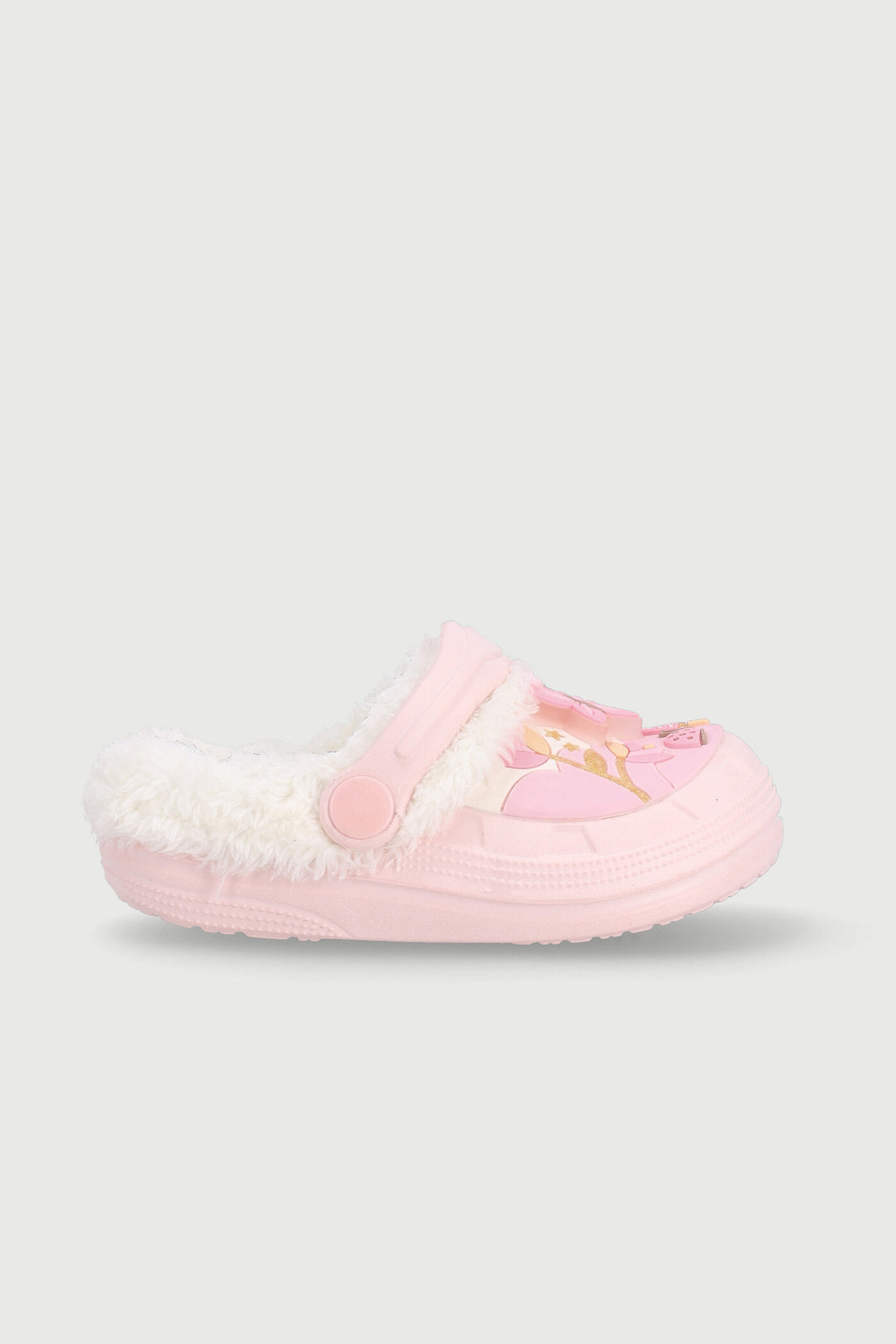 Baby Girls Butterfly Furlined Clog - Light Pink