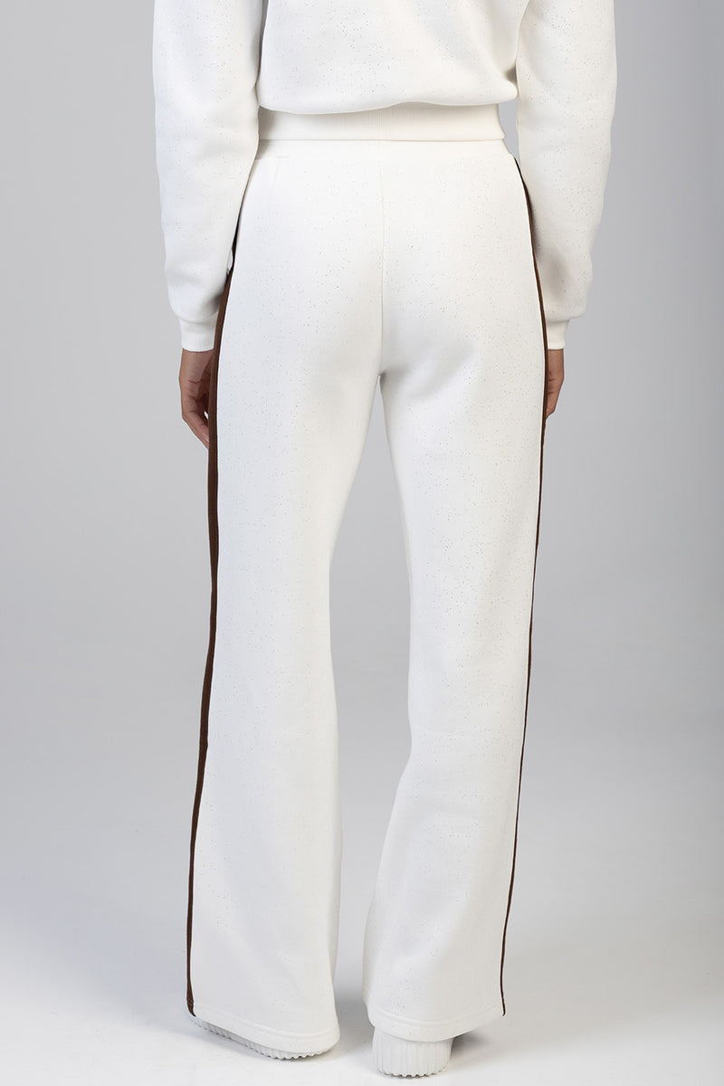 Logo Wide Leg Pant - Off White