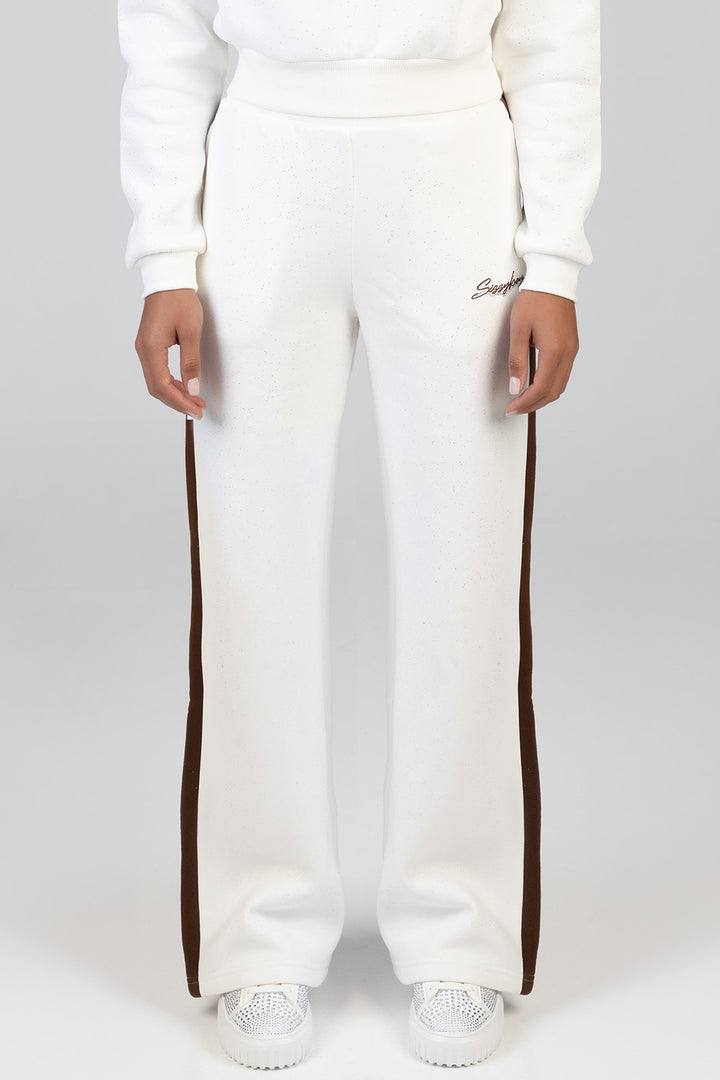 Logo Wide Leg Pant - Off White