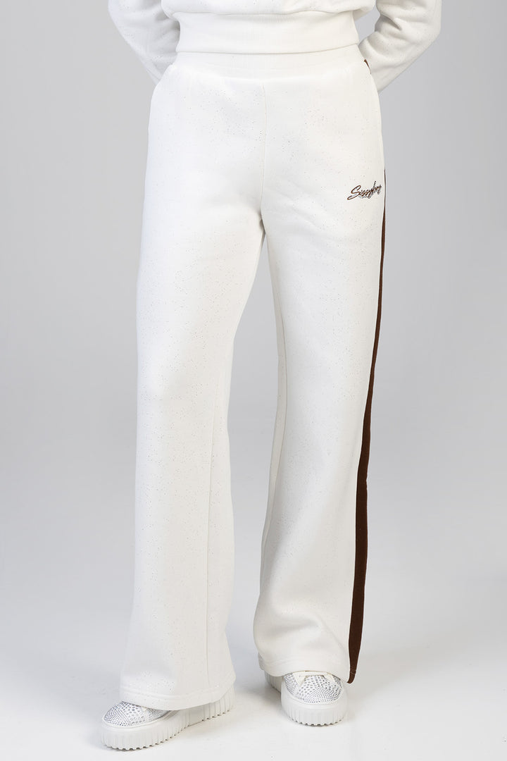 Logo Wide Leg Pant - Off White