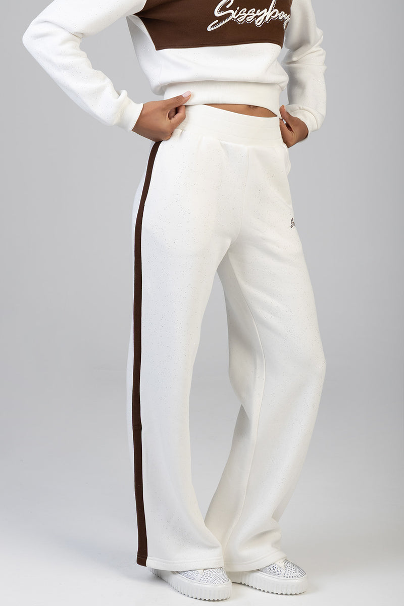 Logo Wide Leg Pant - Off White