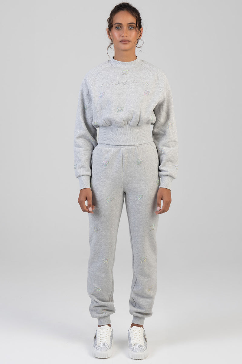 Bling Jogger - Grey Melange