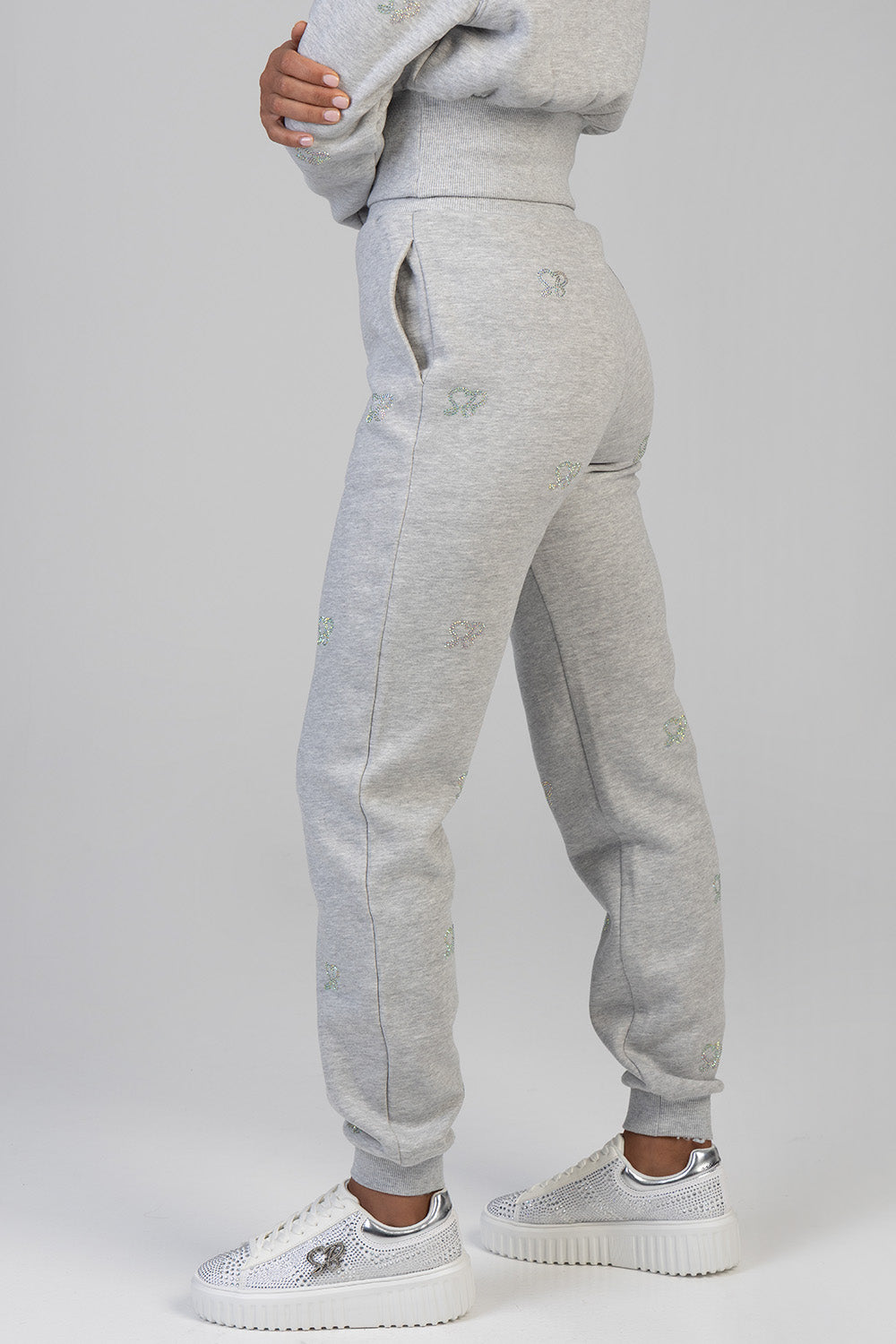 Bling Jogger - Grey Melange
