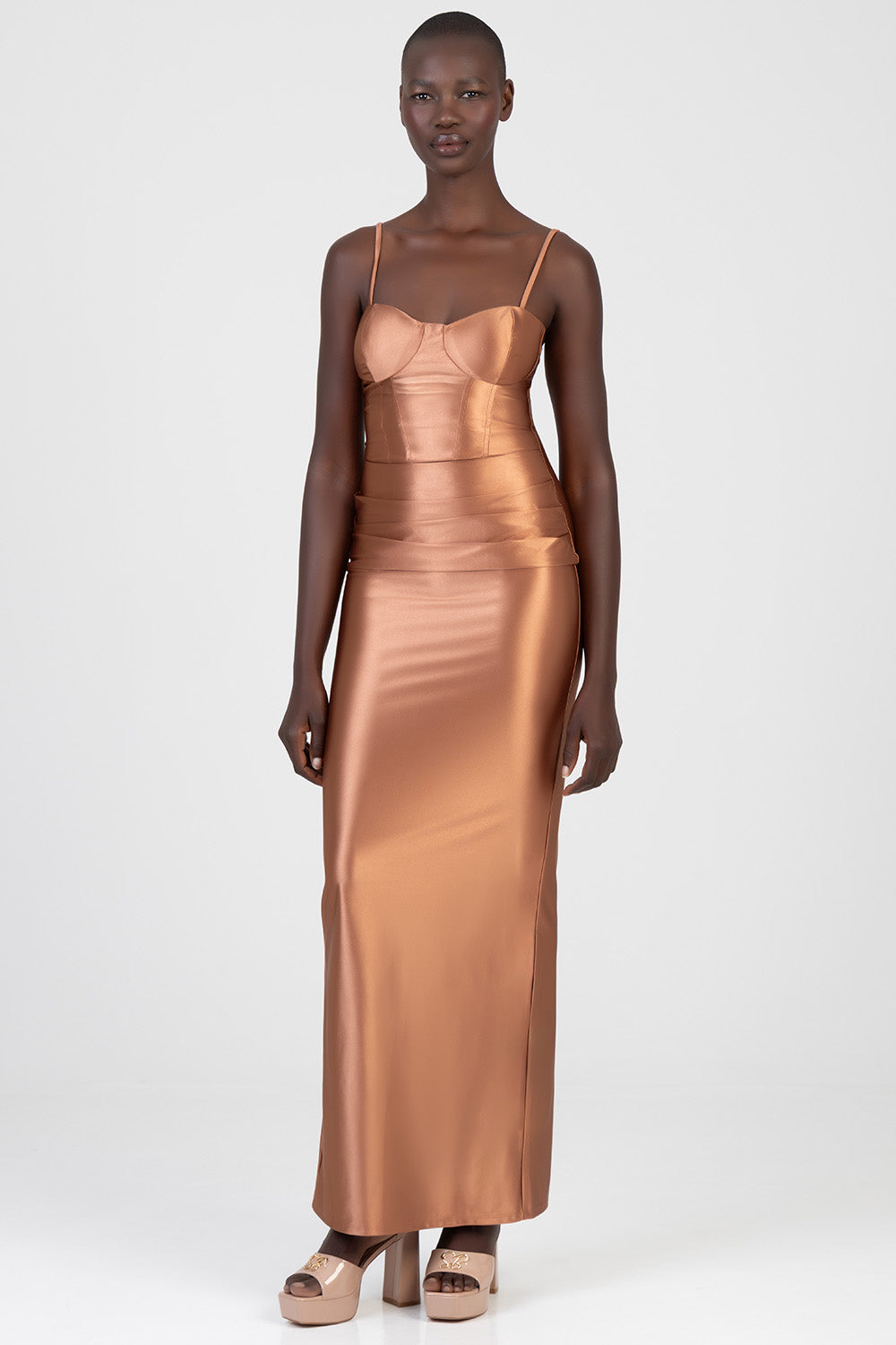 Fit Maxi Dress - Copper