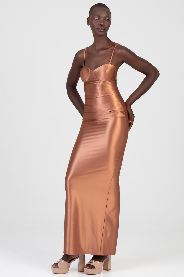 Fit Maxi Dress - Copper