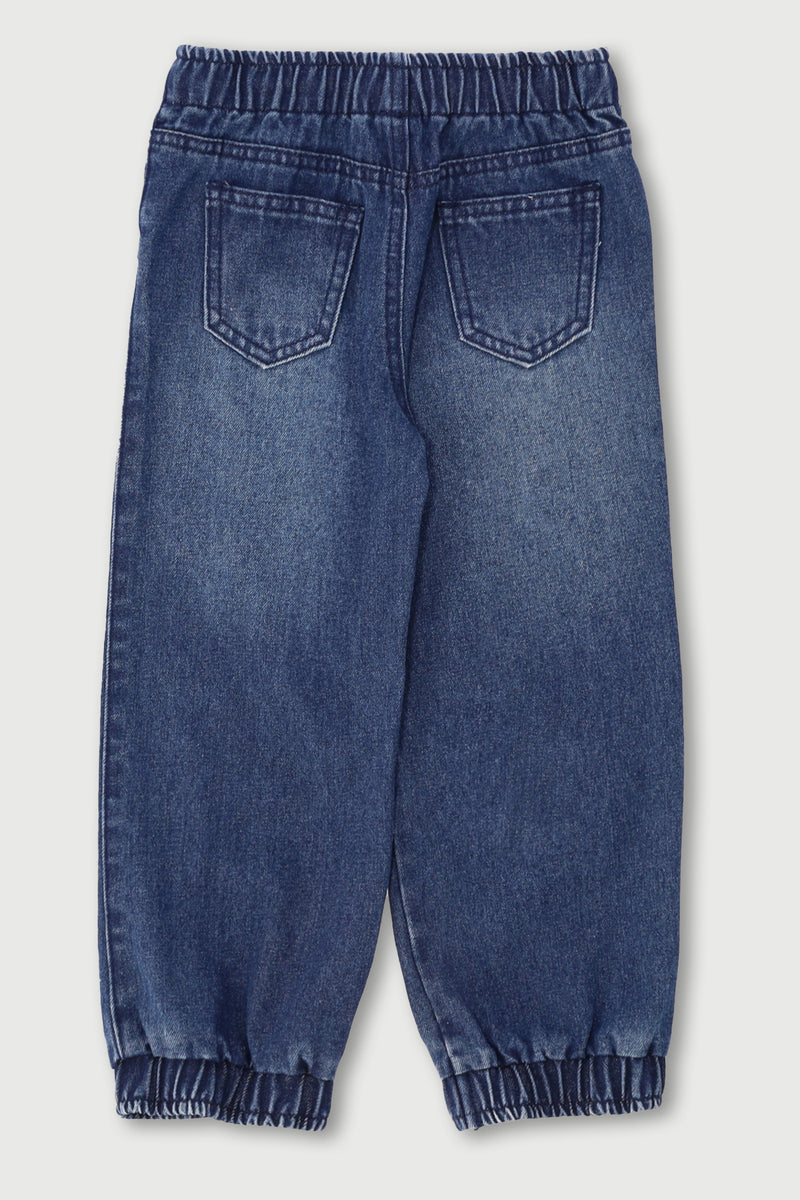 Pre-Boys Denim Jogger - Dark Blue