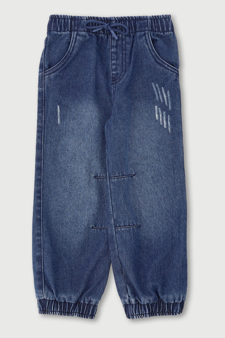 Pre-Boys Denim Jogger - Dark Blue