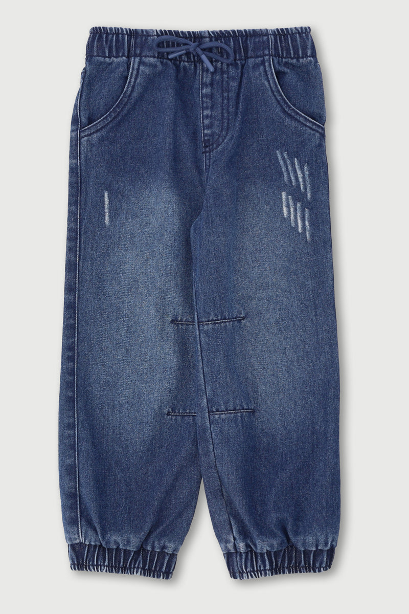 Pre-Boys Denim Jogger - Dark Blue