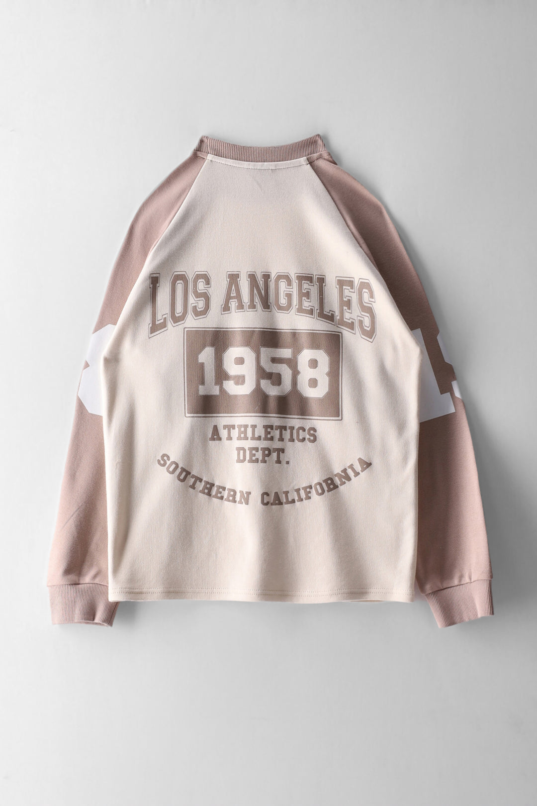 Girls 2 Tone College Long Sleeve Tee - Multi