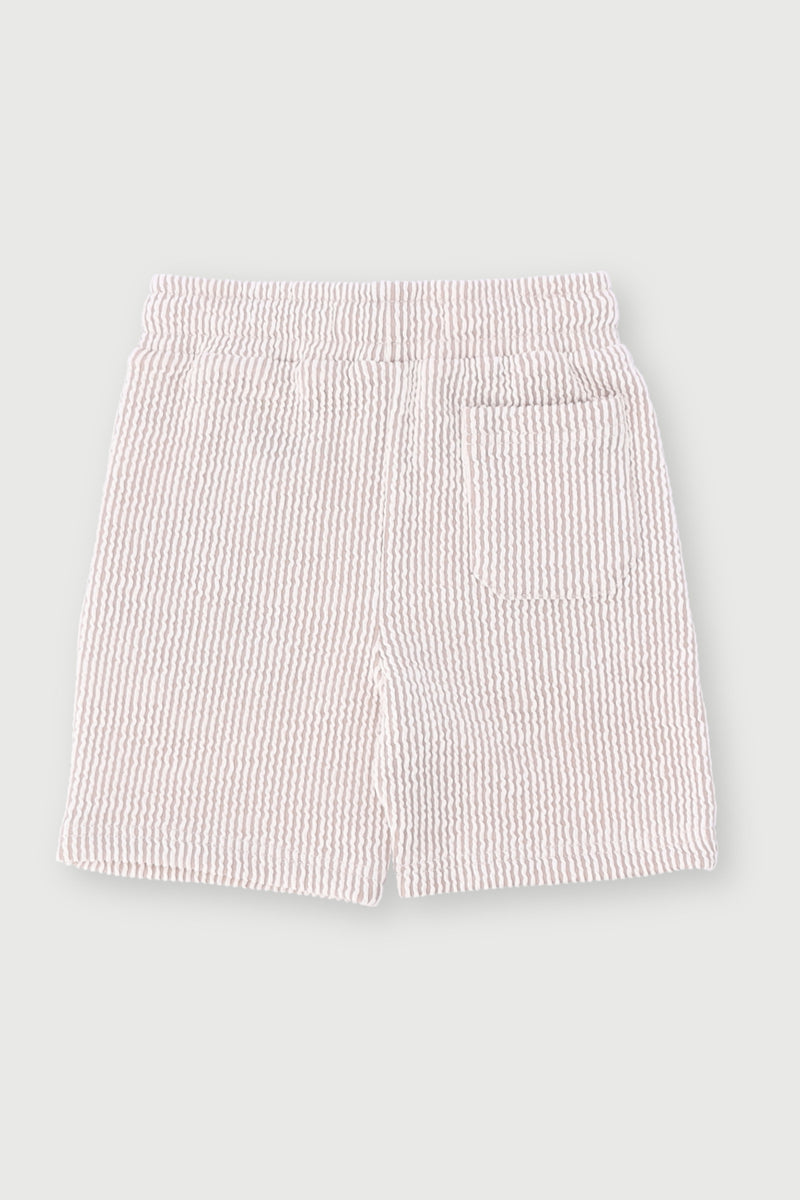 Pre-Boys Seersucker Shorts - Stone