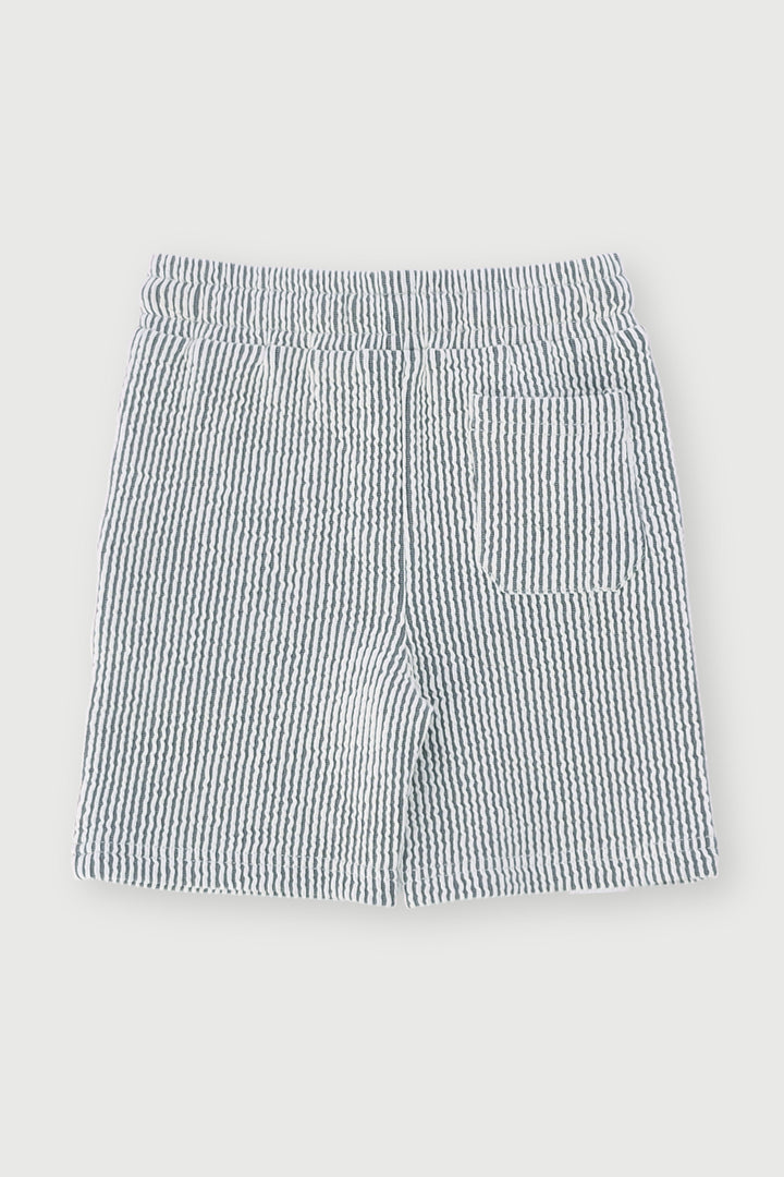 Pre-Boys Seersucker Shorts - Black