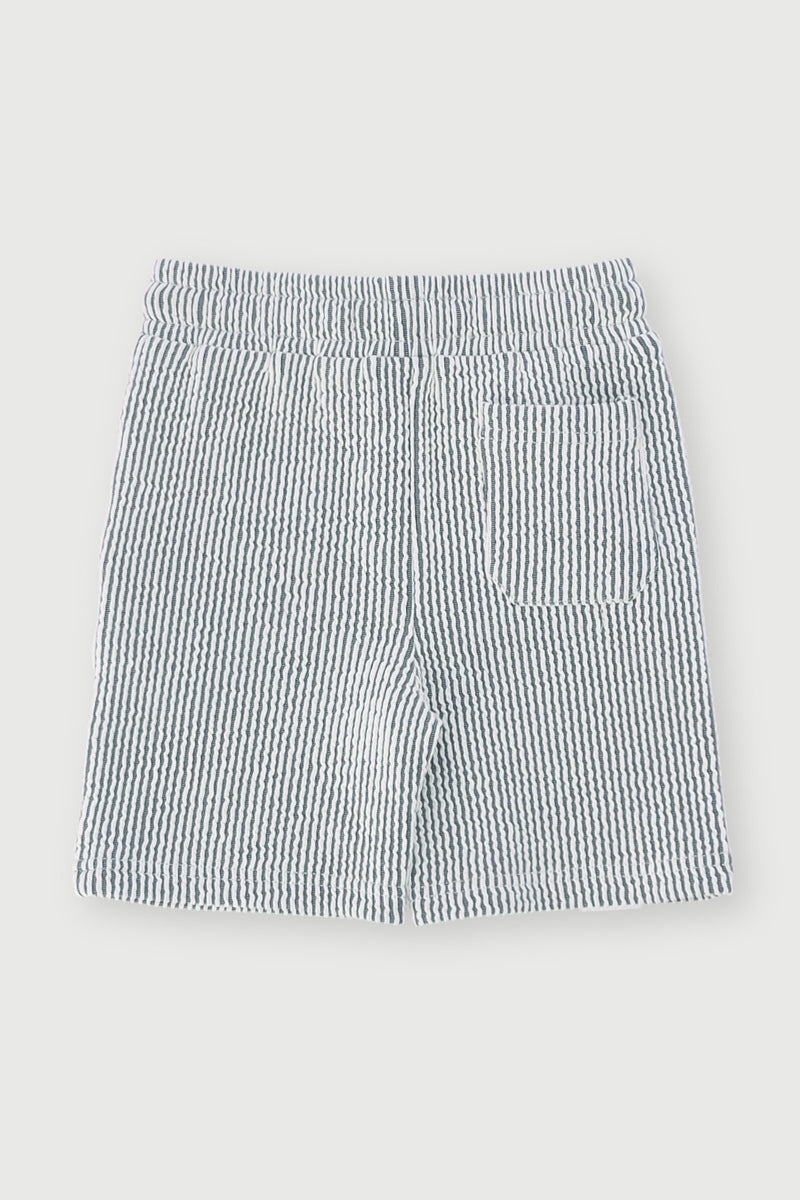 Pre-Boys Seersucker Shorts - Black