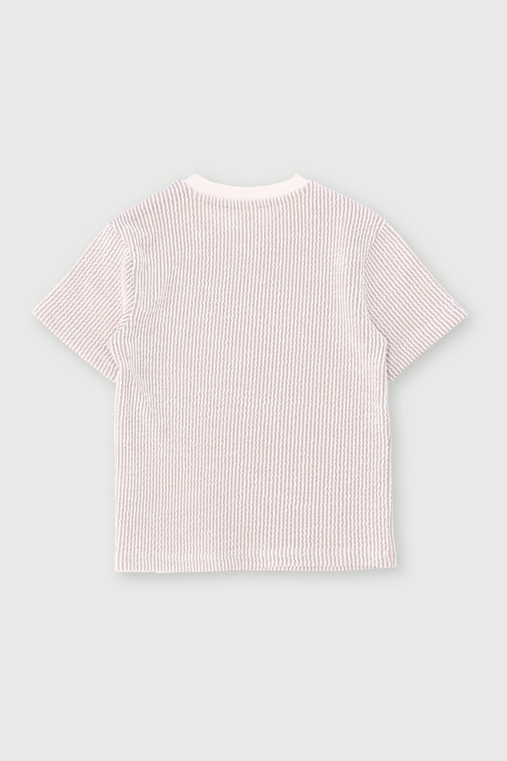 Pre-Boys Seersucker Tee - Stone